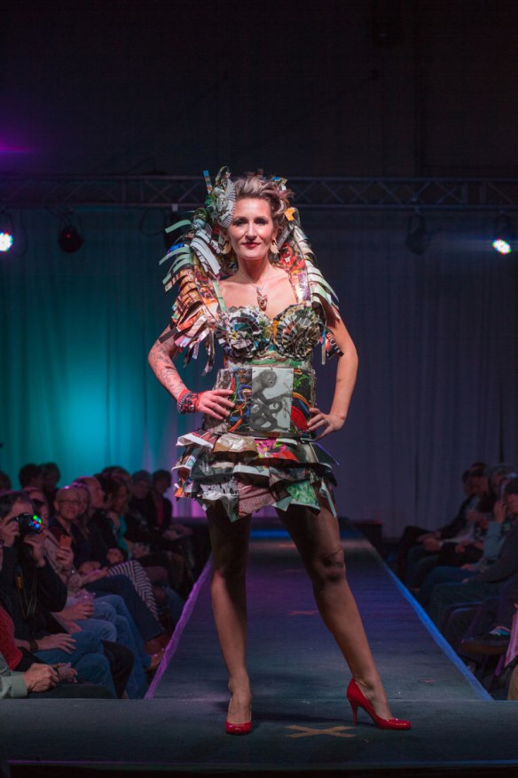 Designer:  Kassy Windus Materials: Magazines & cardboard