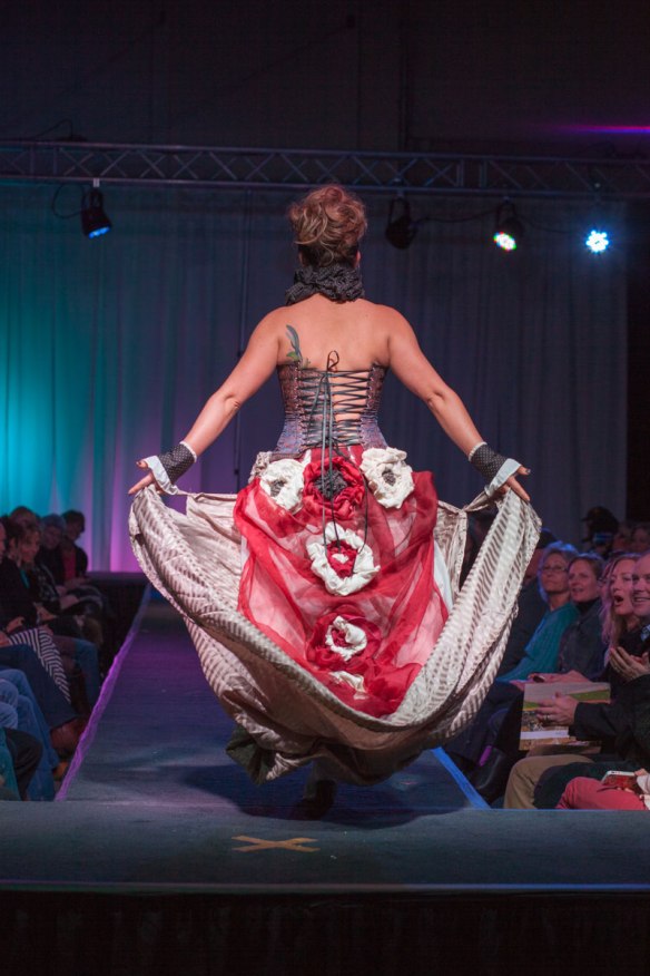 Designer:  Semona Amaral Materials: scrapped material & sheets 