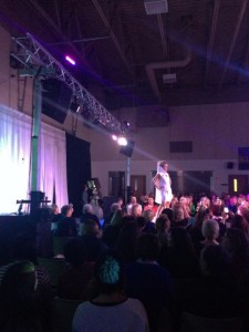 Runway snapshot at the Armory.  Sonic Solutions set the mood with stage, lighting and sound.