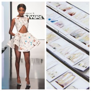 Ashley Tipton plays with Polaroids.