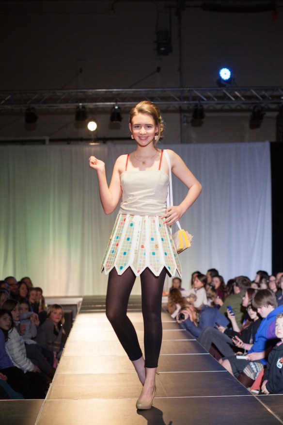 Mind you're P's and Q's Designer: Riley Chubb Materials: Old scrabble boards, scrabble pieces & painting canvas