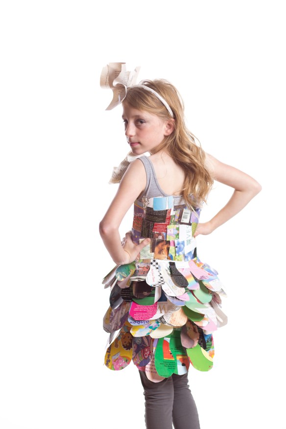 The Lost Books Designers: Pacific Crest Group Model: Janie Howes Materials: recycled book covers 