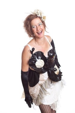 Put the Needle on the Record Designer: Mayra Stearns Materials: records, doilies, linens and sheet music 