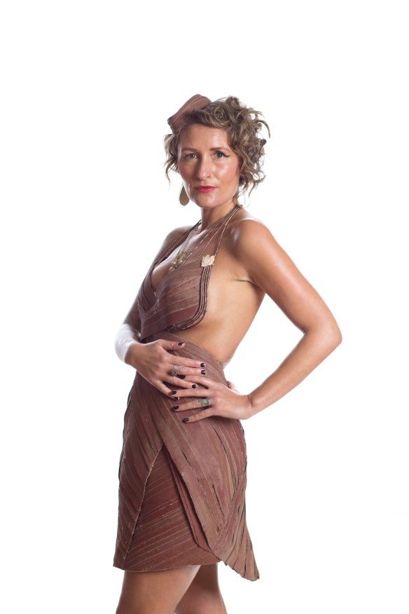 Natural Edge Furniture Designer: Kassy Windus Model: Hannah Tarrant Materials: Spent sandpaper 