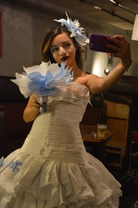 Selfie before the runway.